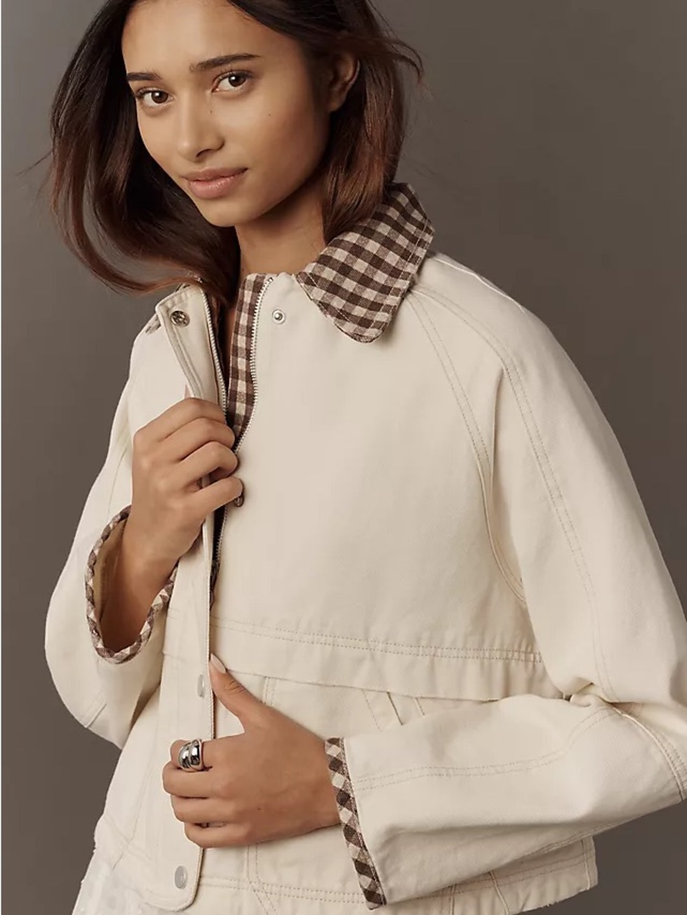 Bagatelle Mixed Media Twill Jacket